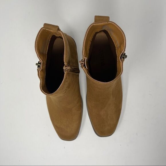 Just Fab Boots Women’s Size 7 Diya Camel Side Zip Boot - Picture 4 of 10